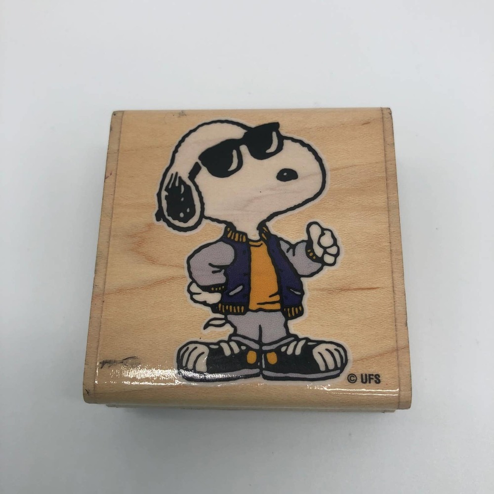 Snoopy Rubber Stamp Stampabilities Joe Cool Snoopy F1078